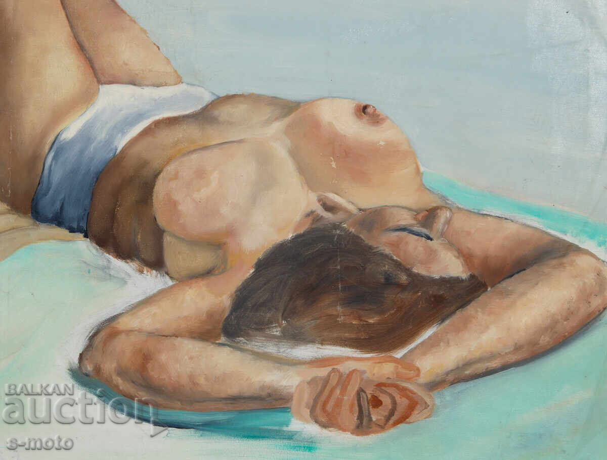 Old oil painting nude bodies - 7