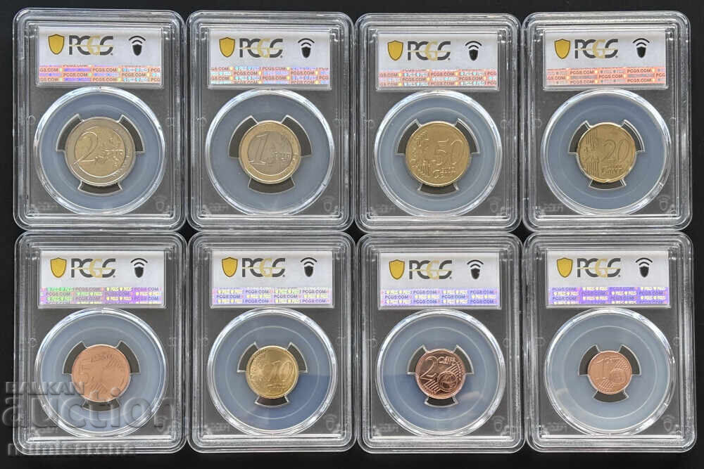 2026 КОЛЕКЦИЯ ЕВРО МОНЕТИ СЕРТИФИЦИРАНИ В PCGS с цена € 400.00 | 782.33 лв.