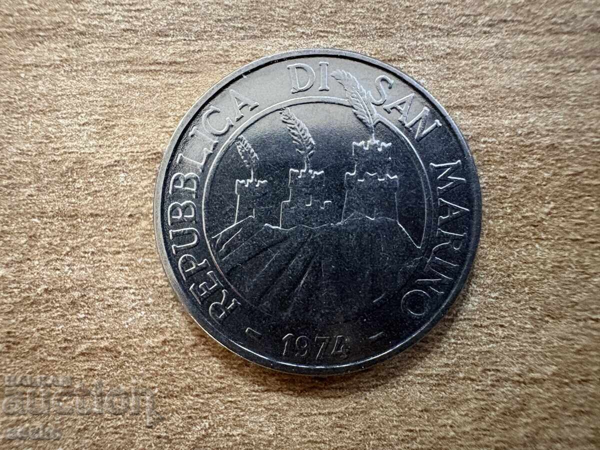 Сан Марино - 50 лири (1974) с цена 1.50 € Сан Марино - 50 лири (1974) с цена 1.50 €