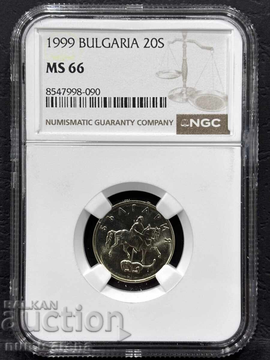 20 ΣΤΟΤΙΝΚΙ 1999 NGC MS 66 20 ΣΤΟΤΙΝΚΙ 1999 NGC MS 66