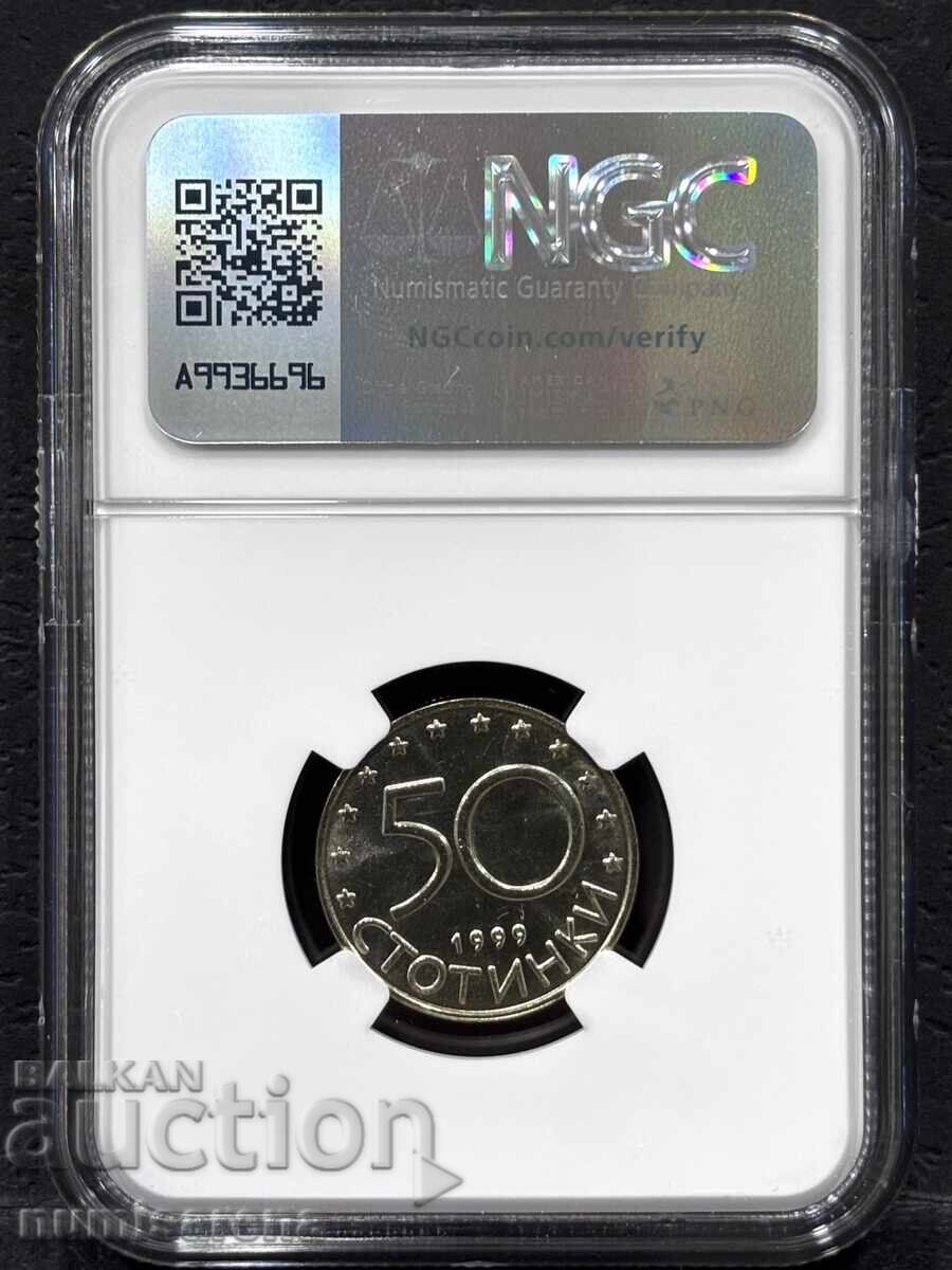 50 STOTINKI 1999 NGC MS 65 με τιμή € 40.00 | 78.23 BGN