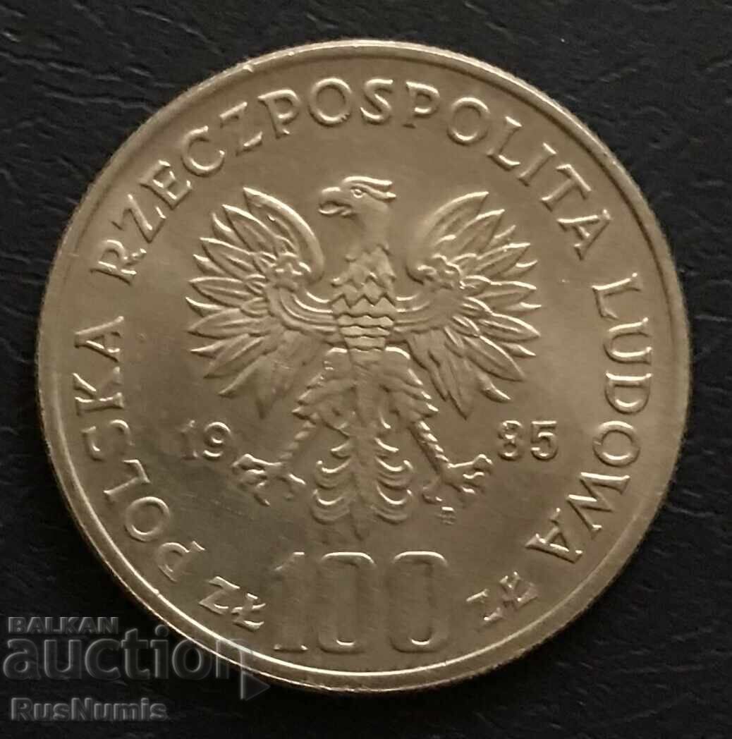 Πολωνία. 100 ζλότι 1985. Βασιλιάς Πσεμυσλάβ Β΄ με τιμή € 4.50 | 8.80 BGN Πολωνία. 100 ζλότι 1985. Βασιλιάς Πσεμυσλάβ Β΄ με τιμή € 4.50 | 8.80 BGN