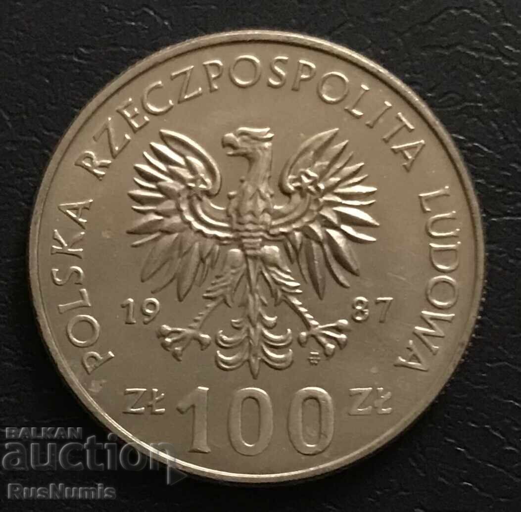 Полша.100 злоти 1987 г.Крал Казимир III. с цена € 4.50 | 8.80 лв.
