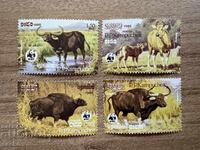 Камбоджа - Световна защита на природата (1986) MNH