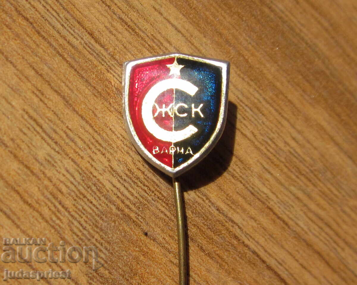 футболна значка знак футболен клуб ЖСК Спартак Варна