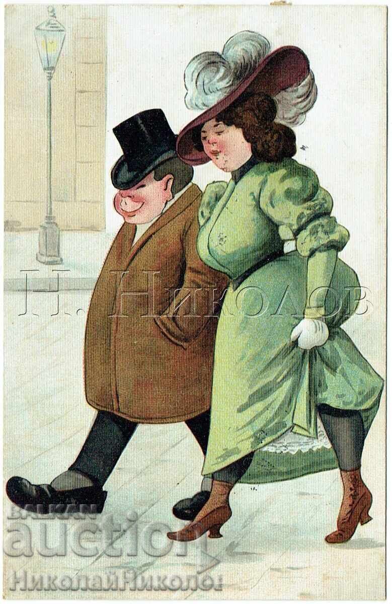 1906 OLD GREETING CARD ZH750