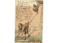 1902 VINTAGE GREETING CARD ZH751