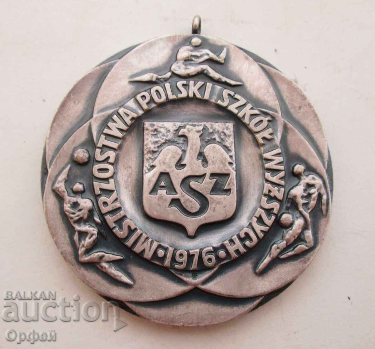 Παλιό πολωνικό αθλητικό μετάλλιο φοιτητικών αγώνων