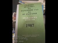 Sŭdebna praktika na Vŭrkhovniya sŭd na NR Bŭlgariya