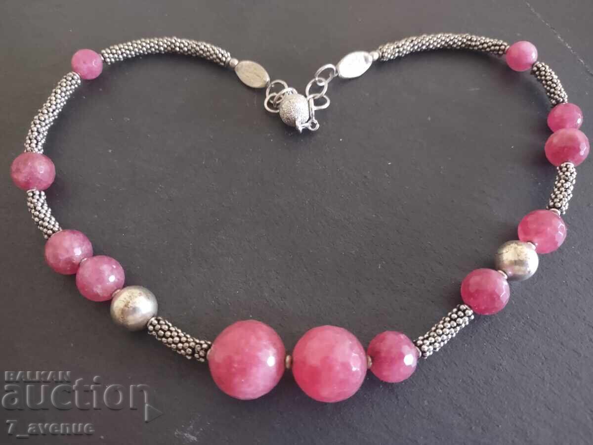 Auction  Gorgeous ART necklace Tourmaline, Silver and others