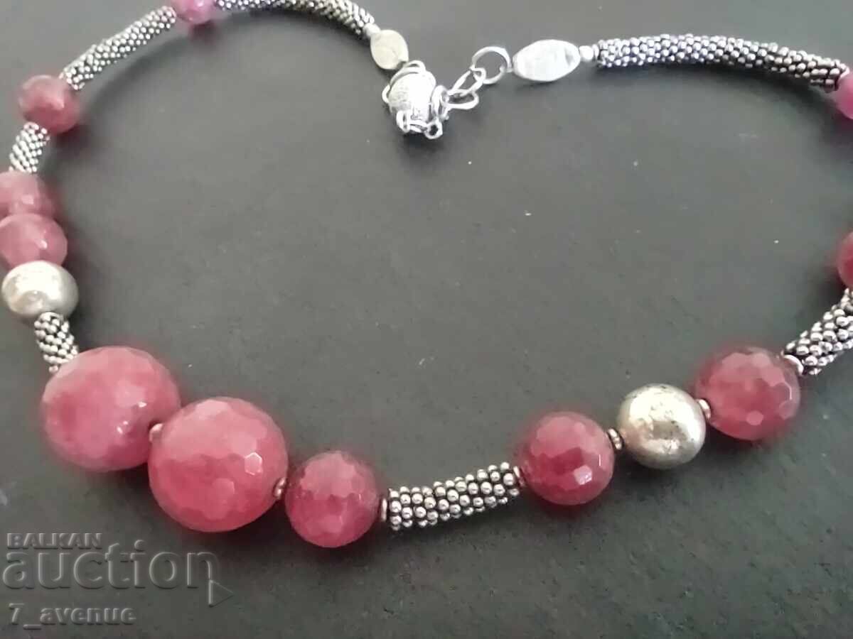 Gorgeous ART necklace Tourmaline, Silver and others