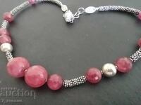 Gorgeous ART necklace Tourmaline, Silver and others