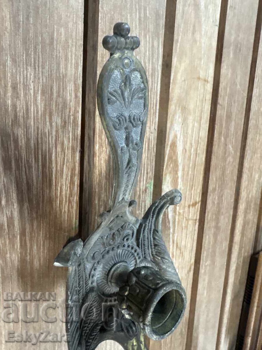 Δημοπρασία Vintage ορειχάλκινο κηροπήγιο τύπου "Chamberstick"