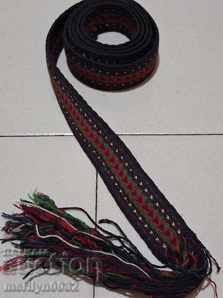 Old hand-knitted belt 1.42 meters sash belt from a folk costume with price € 48.89 | 95.62 BGN Old hand-knitted belt 1.42 meters sash belt from a folk costume with price € 48.89 | 95.62 BGN