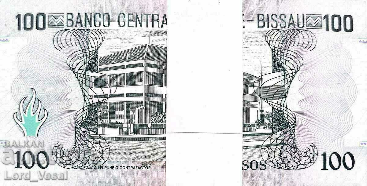 Delivery of Guinea Bissau 100 Pesos, 1990