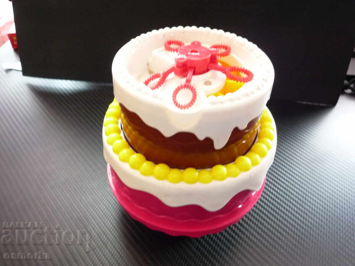 Bubble machine cake toy for kids summer fun with price € 6.00 | 11.74 BGN Bubble machine cake toy for kids summer fun with price € 6.00 | 11.74 BGN