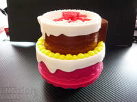 Bubble machine cake toy for kids summer fun