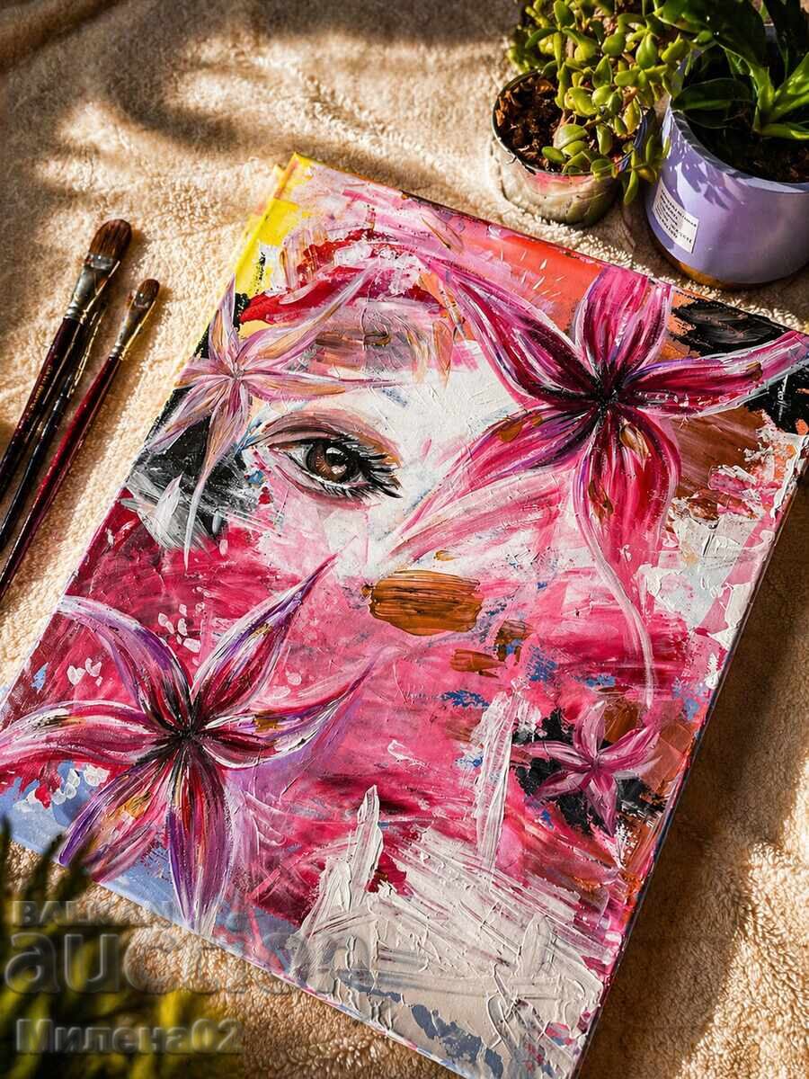 “Bloom” Acrylic on Canvas with price € 99.00 | 193.63 BGN “Bloom” Acrylic on Canvas with price € 99.00 | 193.63 BGN
