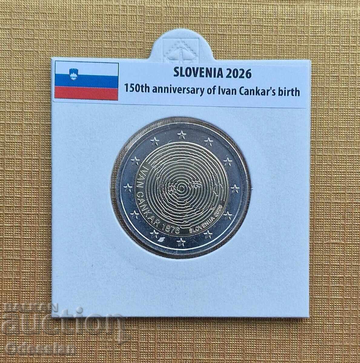 Slovenia • 2 euro • Ivan Cankar • 2026