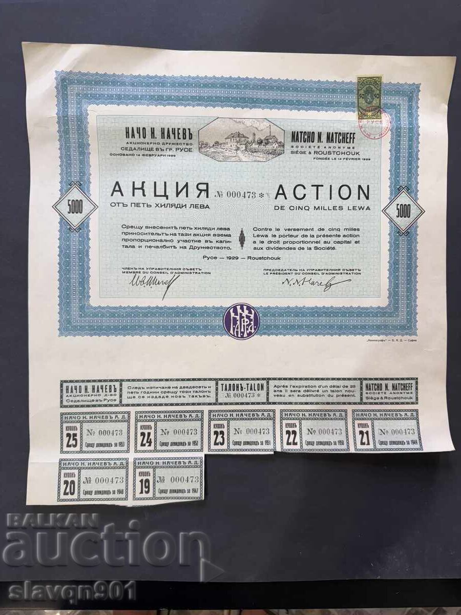 Μετοχή Nacho Nachev 1929 με τιμή € 5.00 | 9.78 BGN Μετοχή Nacho Nachev 1929 με τιμή € 5.00 | 9.78 BGN