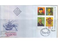 2003 Изкуство Ван Гог  блок-FDC България