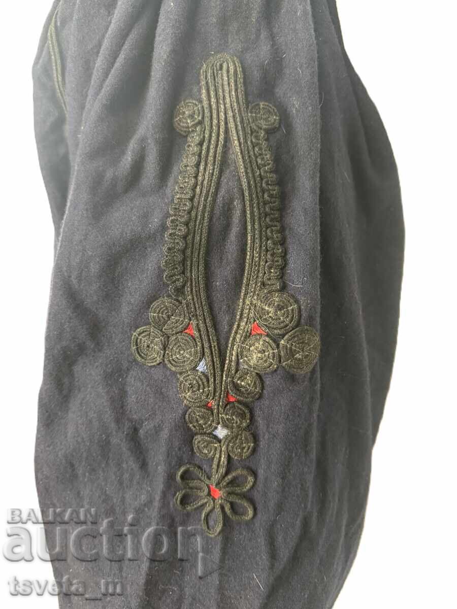 Pantaloni tradiționali bărbătești din lână cu găitane - 5