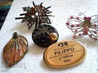Dangling brooches