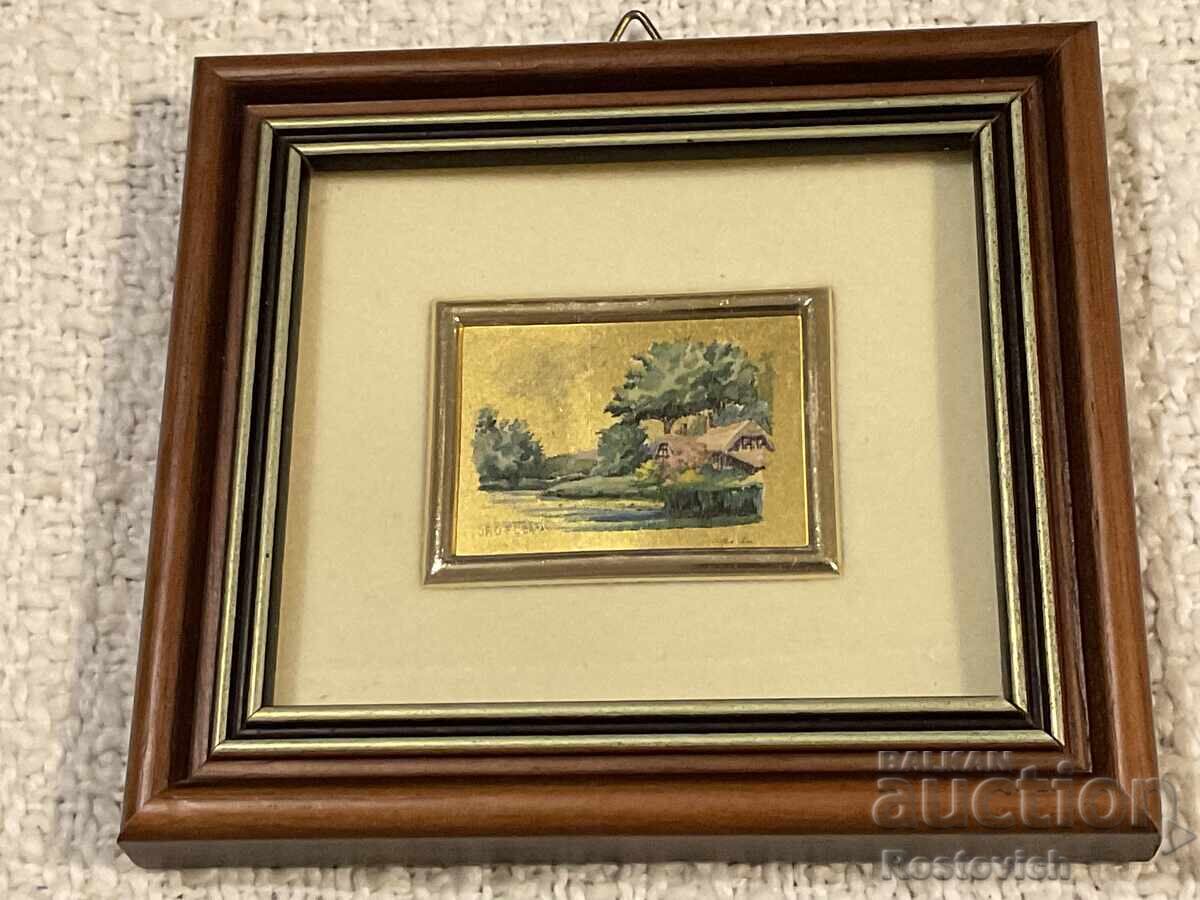 Chromolithographs on gold foil (Goldfolie/Oro foglia) - 7 Chromolithographs on gold foil (Goldfolie/Oro foglia) - 7