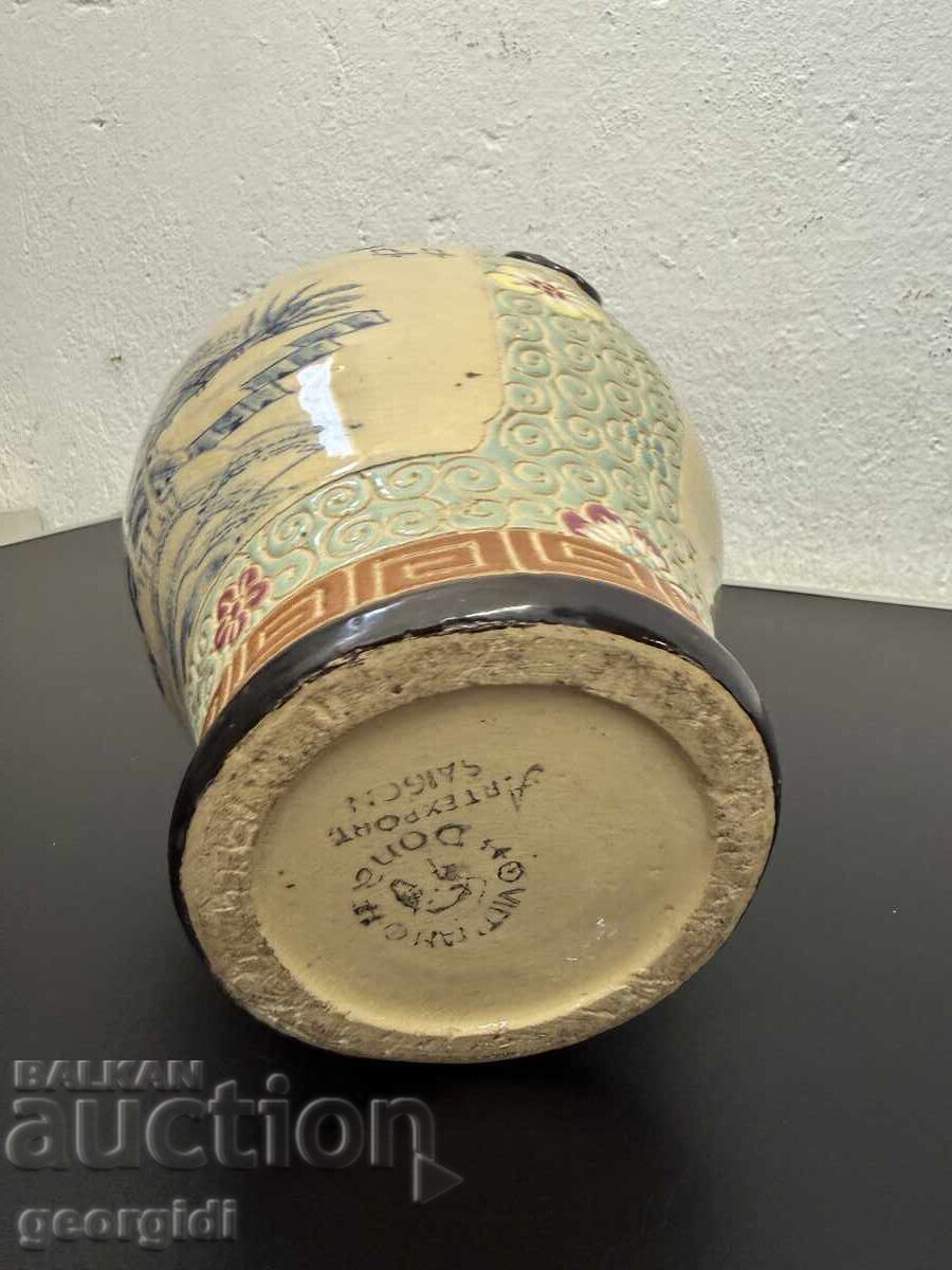 Vintage εμαγιέ βιετναμέζικο βάζο. №8206 - 6