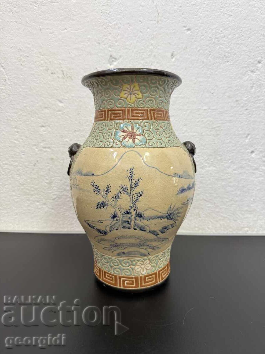 Vintage εμαγιέ βιετναμέζικο βάζο. №8206
