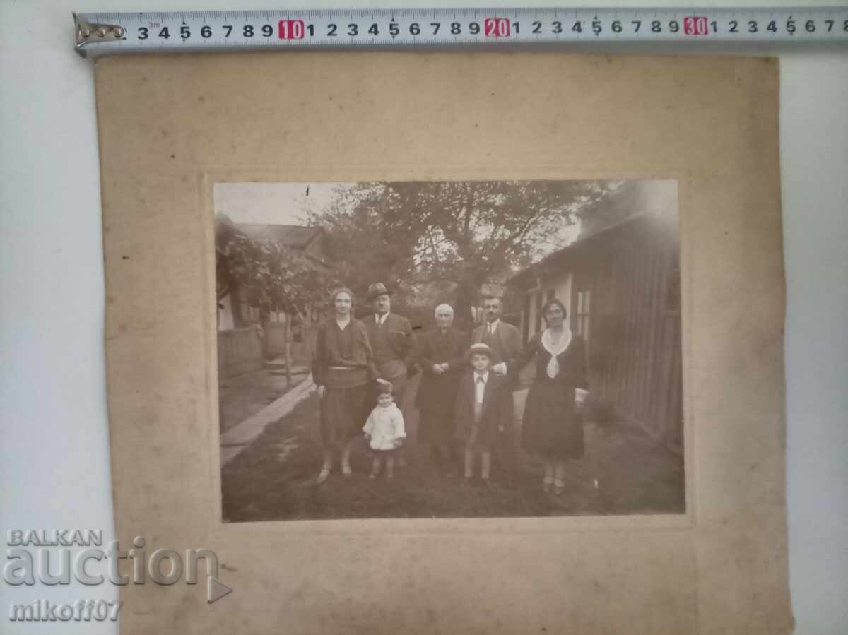 Снимка картон фотография семейство Евреи