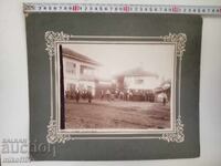 Photo cardboard photograph 1909 village of Dermantsi Lukovit