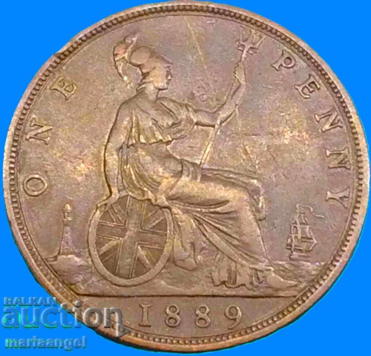 Delivery of UK 1 Penny 1889 Victoria 30mm Bronze Delivery of UK 1 Penny 1889 Victoria 30mm Bronze