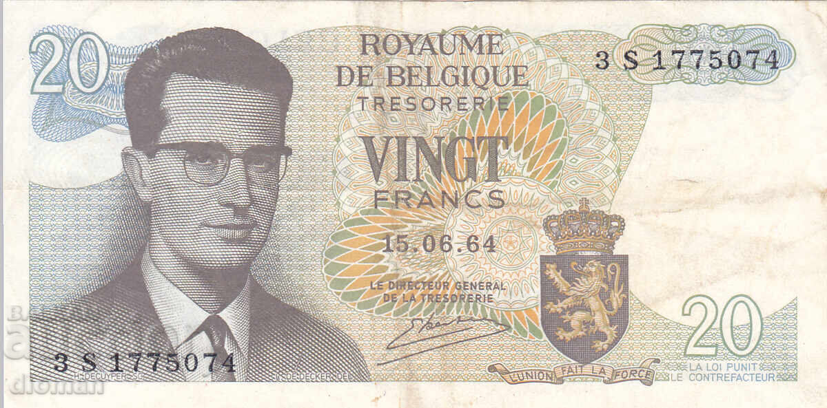 Dioman - BELGIUM - 20 FRANCS - 1964