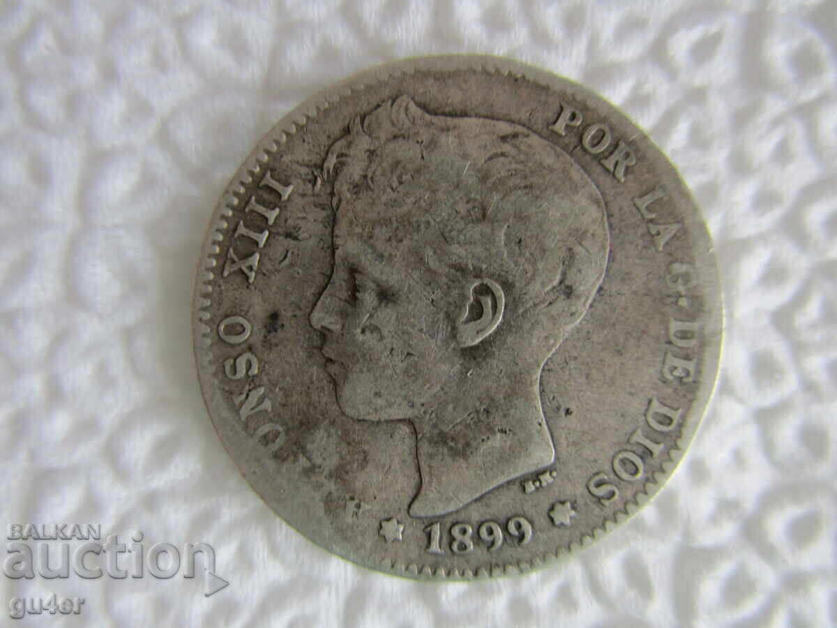 БЗЦ❌❌❌Испания/1 пезета 1899/сребро 0.835, РЯДКА❌❌❌БЗЦ с цена € 0.01 | 0.02 лв. БЗЦ❌❌❌Испания/1 пезета 1899/сребро 0.835, РЯДКА❌❌❌БЗЦ с цена € 0.01 | 0.02 лв.