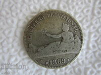 BZC❌❌❌Spain/1 peseta 1869/silver 0.835, RARE❌❌❌BZC
