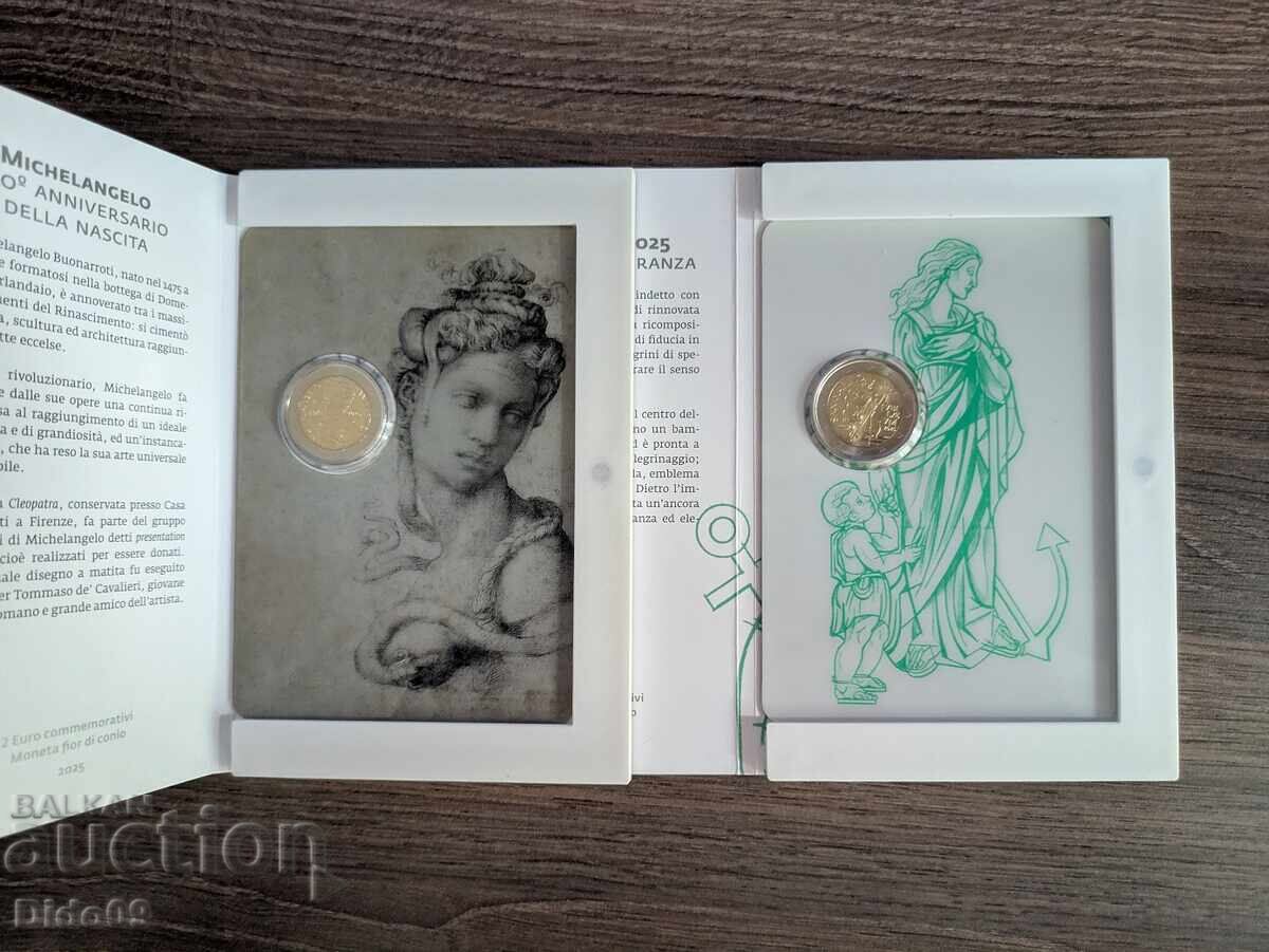 2 euro San Marino 2025 lot de 2 monede cu preț € 73.00 | 142.78 BGN 2 euro San Marino 2025 lot de 2 monede cu preț € 73.00 | 142.78 BGN