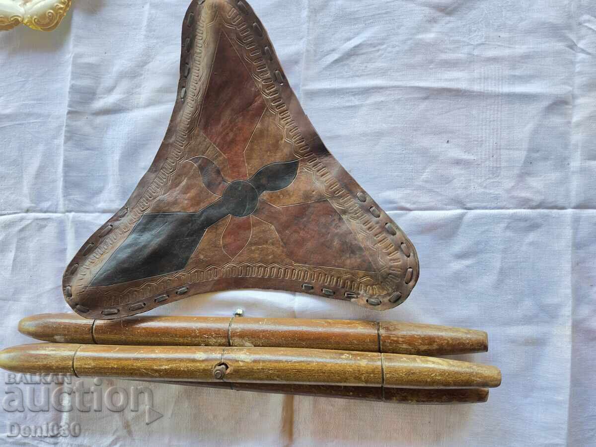 Scaun pliant din piele presată - 7 Scaun pliant din piele presată - 7