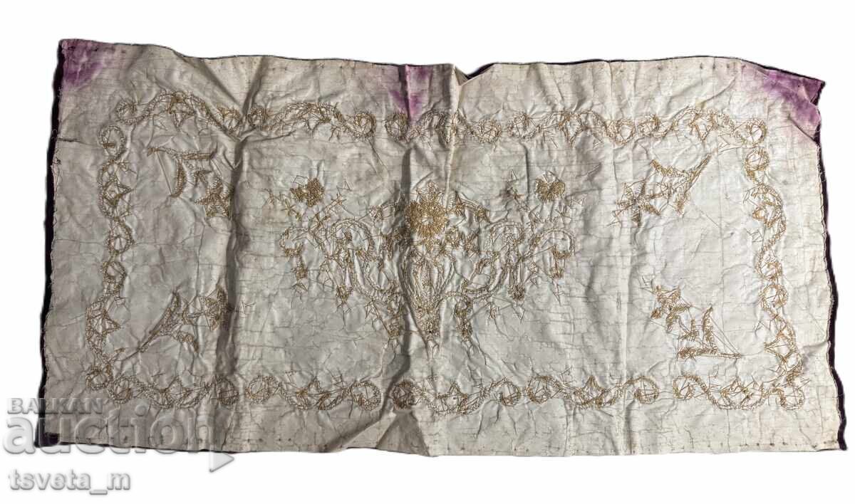 Auction  Traditional antique textile 19th century velvet and sırma (gold/silver embroidery)