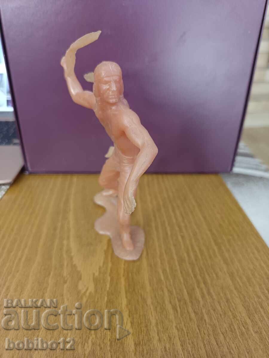 Retro collectible figure Native American with spear 13cm - 7