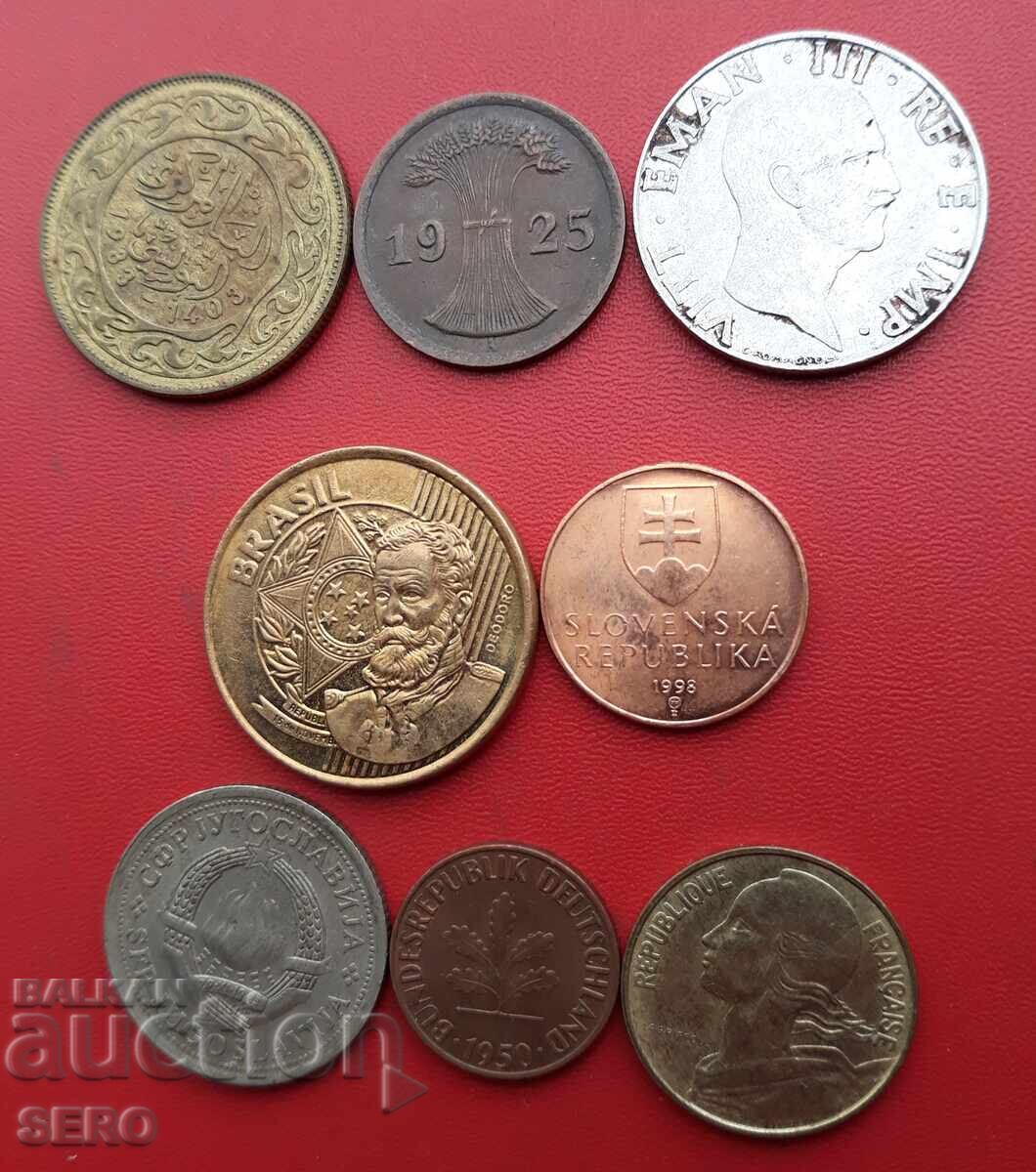 Смесен лот от 8 монети с цена € 0.50 | 0.98 лв.