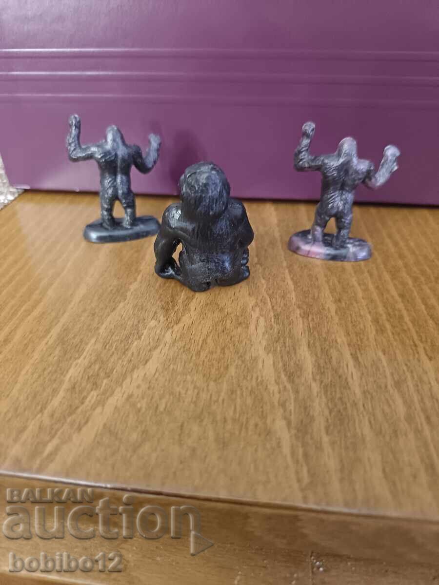 Retro collectible Gorilla / King Kong figures (3 pieces) – V - 5