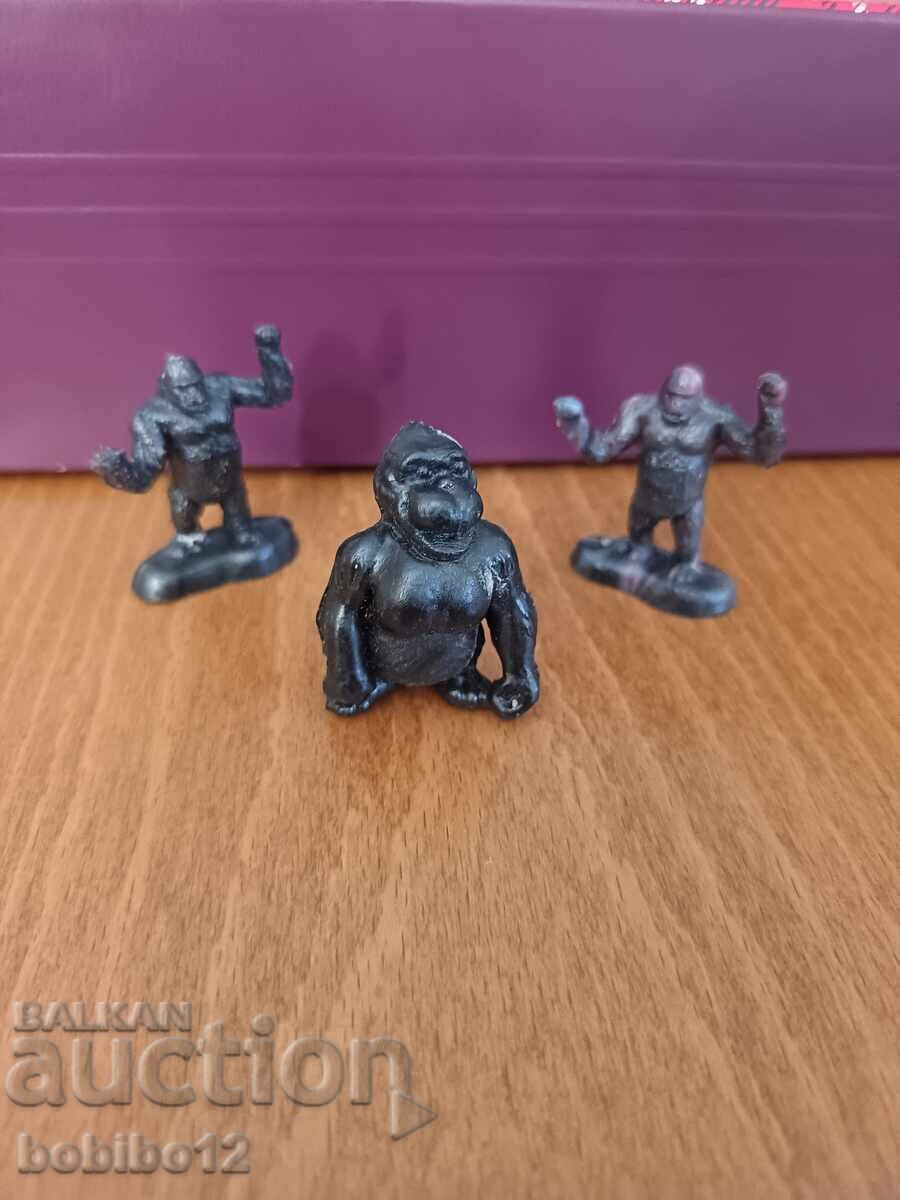 Retro collectible Gorilla / King Kong figures (3 pieces) – V