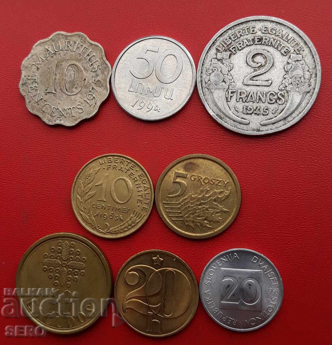 Смесен лот от 8 монети