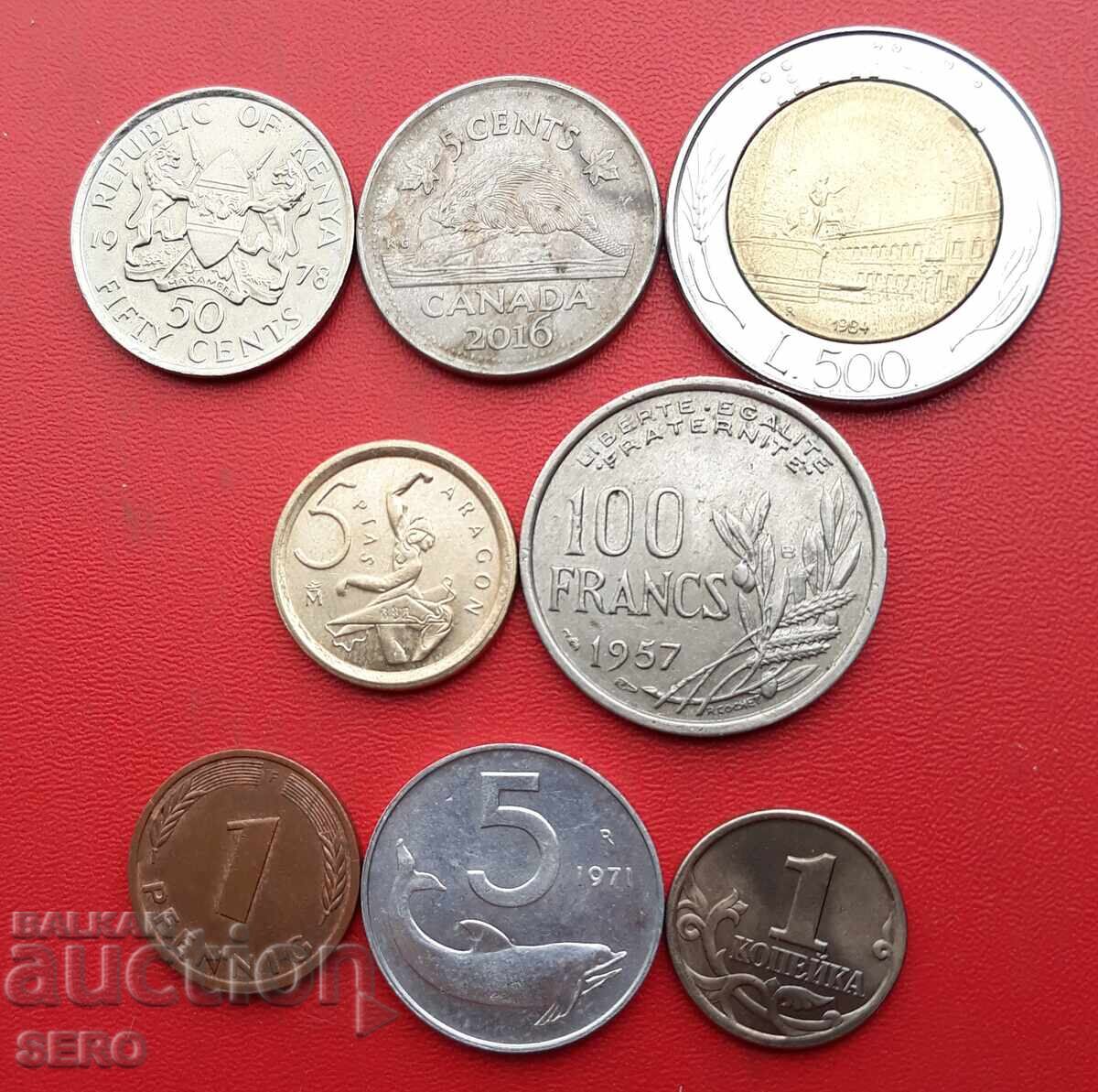 Смесен лот от 8 монети