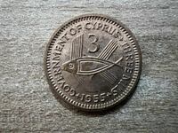 Cyprus - 3 Mils (1955)