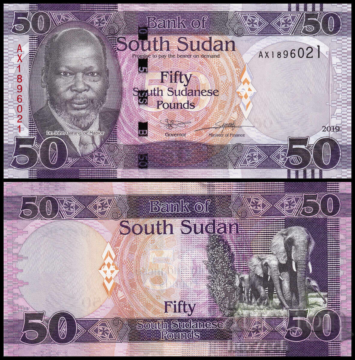 ❤️ ⭐ Sudan de Sud 2019 50 de lire sterline UNC nou ⭐ ❤️ ❤️ ⭐ Sudan de Sud 2019 50 de lire sterline UNC nou ⭐ ❤️