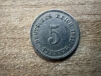 Германия - 5 пфенига (1911) - А