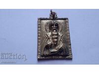 Miniatură iconiță din bronz Sfântul Ioan de Rila
