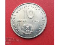 Германия-ГДР-10 марки 1986-100 г. от рождението на Е.Телман